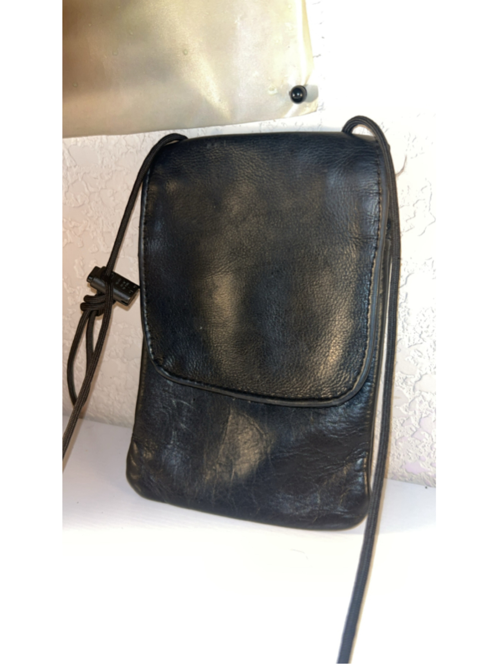 Women's Wild West Black Leather Crossbody Bag One Size